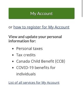 My CRA Account