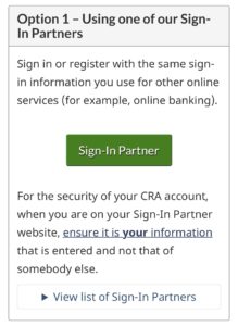 CRA My Account