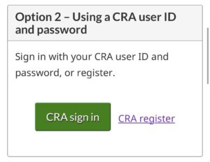 CRA My Account